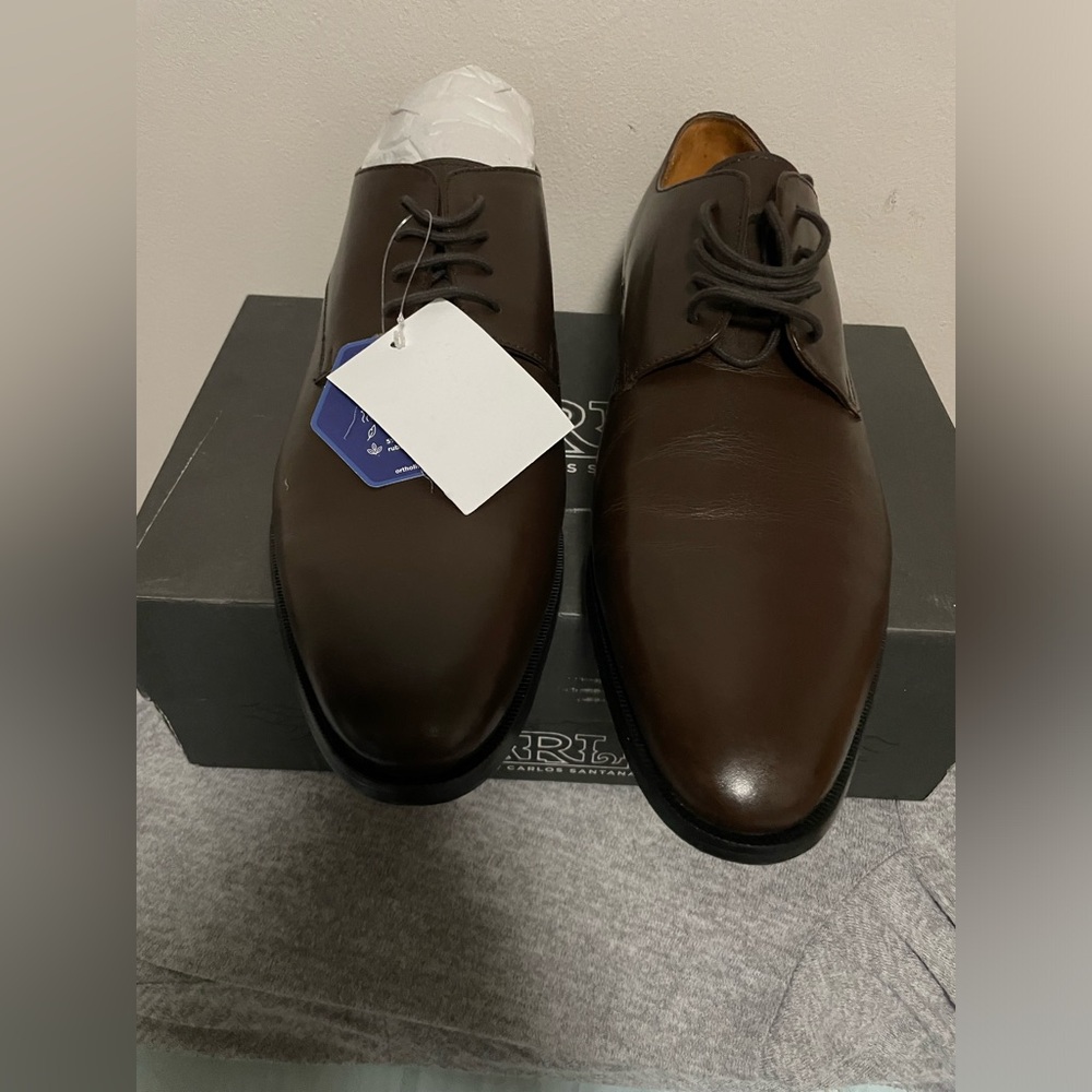 Carlos by Carlos Santana Men's Power Plain Derby Oxford Shoes Size 13D - Picture 3 of 9